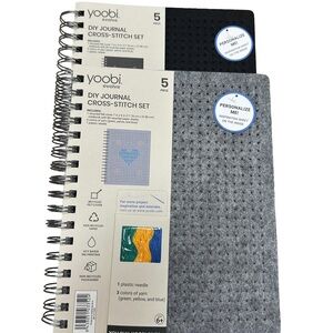 2 Yoobi Journal Set with Gray and Black Covers